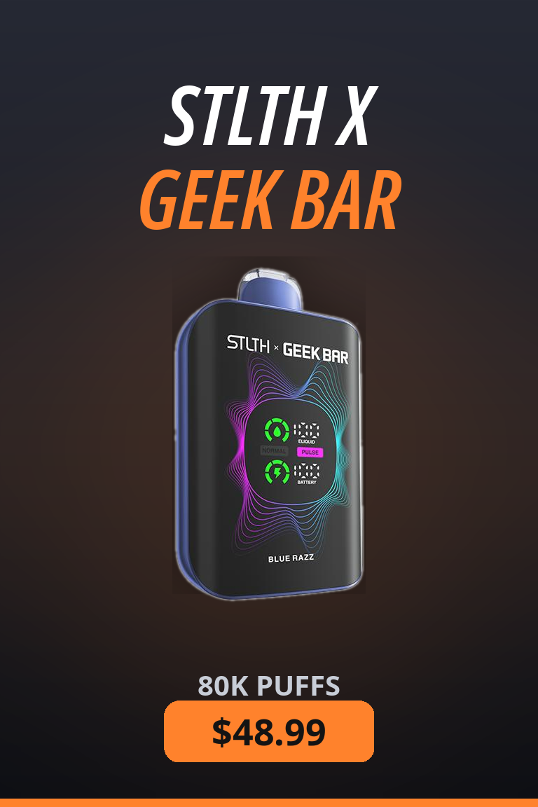 STLTH X Geek Bar — 80K Puffs, $48.99